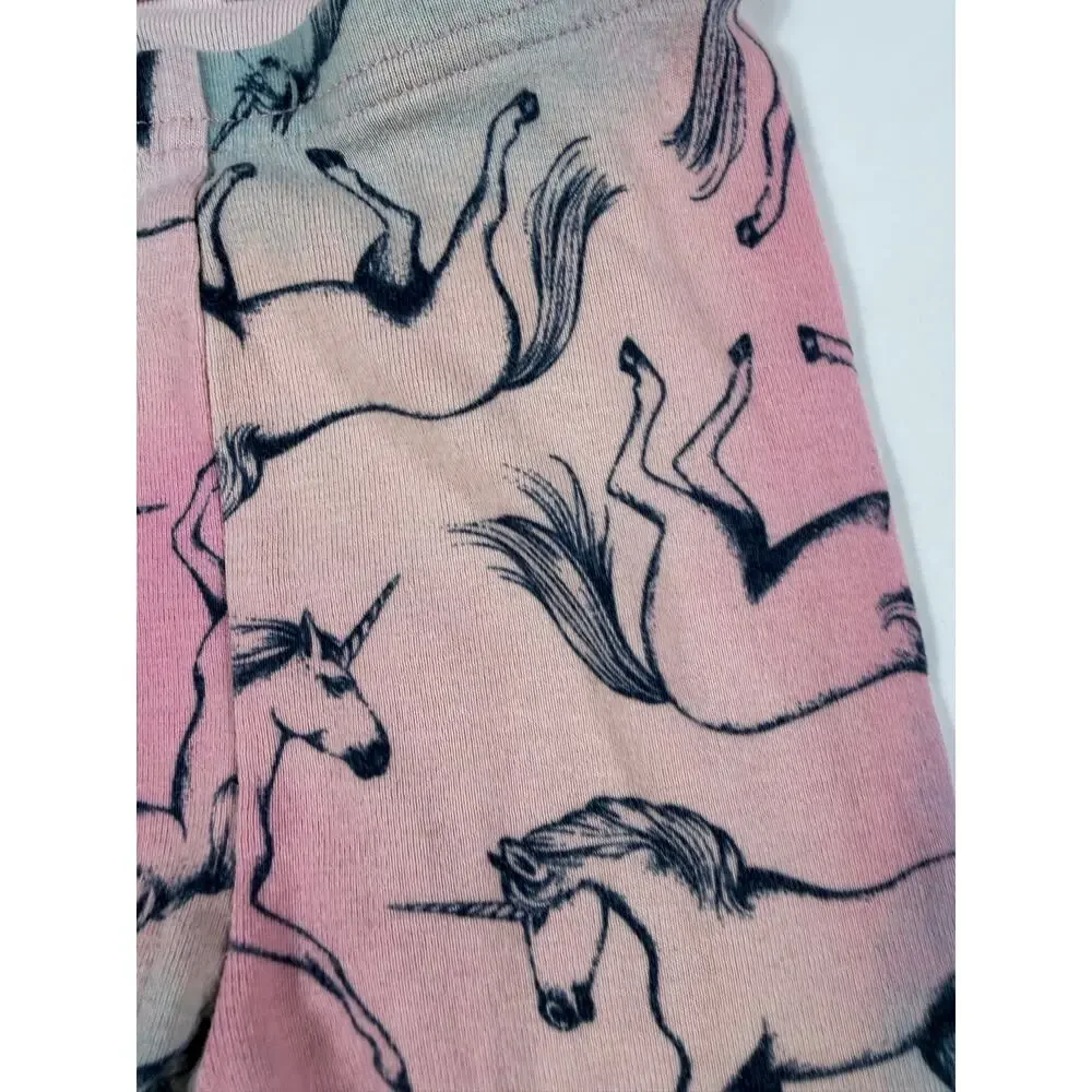 Baby Gap Disney Ariel Pajama Top & Baby Gap Unicorn Pajama Pants Bundle 3 Years